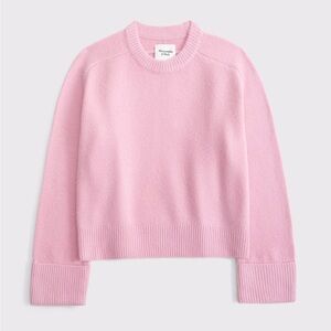 Abercrombie & Fitch Light Pink Madeline Crew Neck Sweater